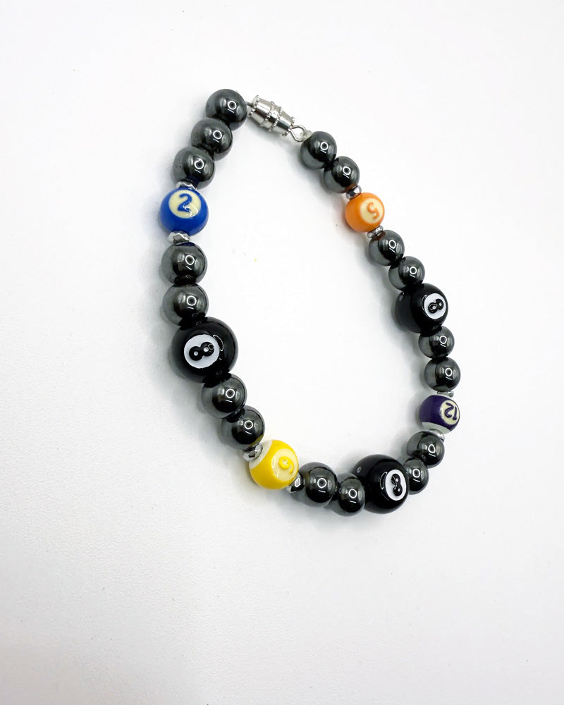 8 Ball Corner Pocket Beaded Bracelet