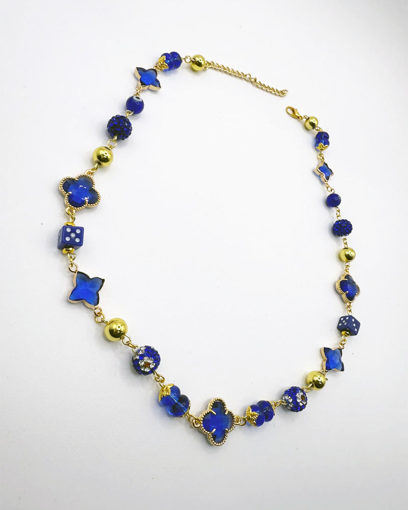 Beautiful Blues Linked Necklace