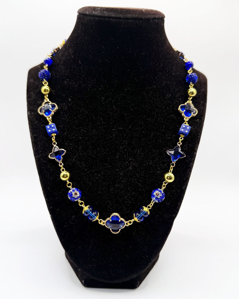 Beautiful Blues Linked Necklace