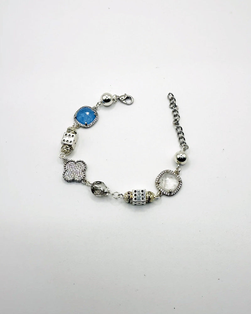 Dice & Gems Clover Bracelet