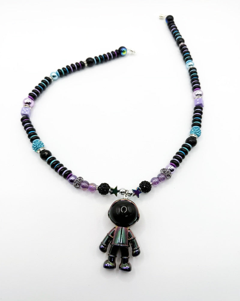 Astro Man Beaded Necklace