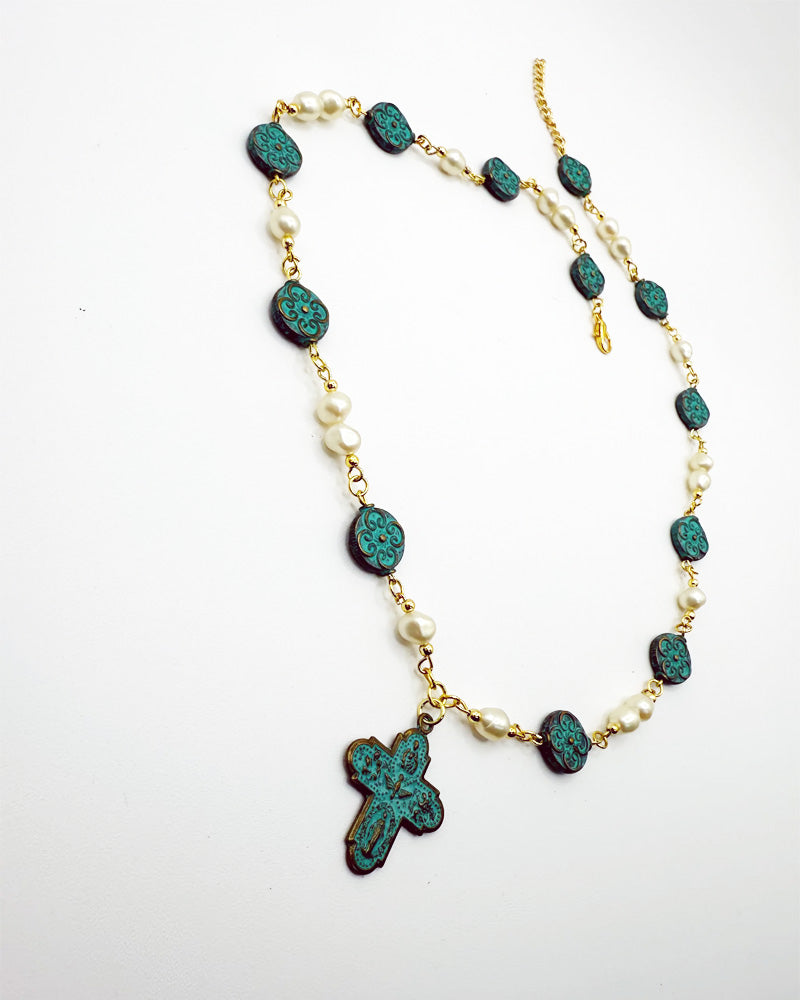 Fossil Faith Link Necklace