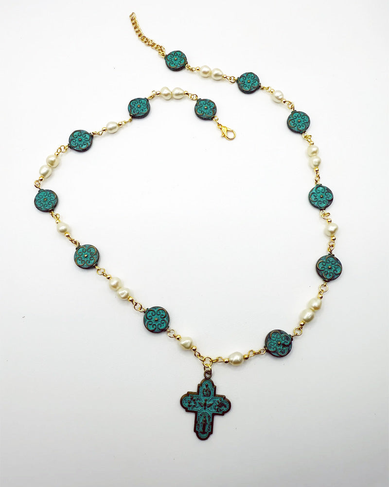 Fossil Faith Link Necklace