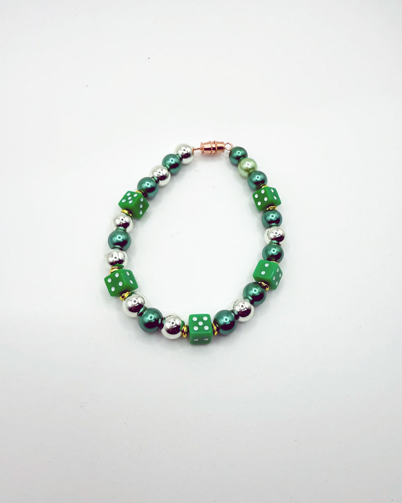 Lucky Dice Beaded Bracelet